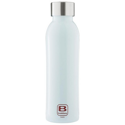 B Bottles Twin - Light Blue - 500 ml - Double wall thermal bottle in 18/10 stainless steel